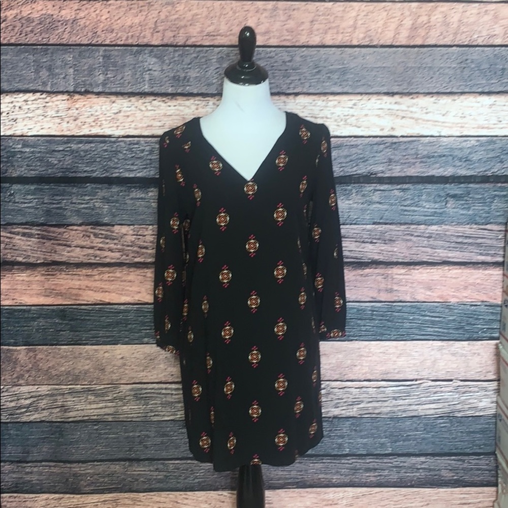Long Sleeve Black Dress W/ Pretty Detailing